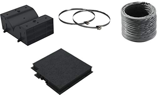 Bosch dwz0dx0u0 Cooker Hood Recycling Kit Accessory for Stove Bell – Accessory for Fireplace (Cooker Hood Recycling Kit, Black, 15 cm, Bosch)