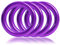 Ganzoo O-Ring Metall für Hunde-Leine, 25mm Innen-Durchmesser, 4 Stück, Stahlring, legierter Stahl, Nicht rostend, Rund-Ringe für Paracord 550 Halsband, Handtasche, Metallring, Basteln, Farbe Violett