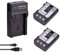 Newmowa® NB-2L Ersatz Akku (2er Pack) und tragbar USB-Ladegerät-Set für Canon NB-2L, NB-2LH, HF R10, HF R11, PowerShot G7, G9, S30, S40, S45, S50, S60, S70, S80, EOS 350D