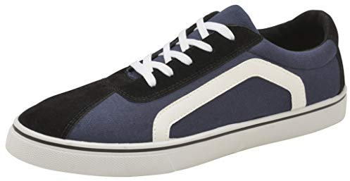 Womens Ladies Canvas Trainers Lace Up Pumps Casual Plimsolls Memory Foam Fashion Skater Shoes Sneakers (5 UK, Navy)