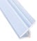 Mintice Bath Door Seal Strip Shower Screen Window Gap Seal Curved Flat Rubber Glass Bottom Weather 6mm 39 inch H Shape