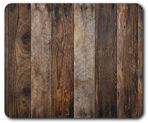 Wooden Planks Wood Texture Effect Brown Mouse Mat Pad Computer PC Laptop Gaming Office Home Desk Accessory Gadget 24449