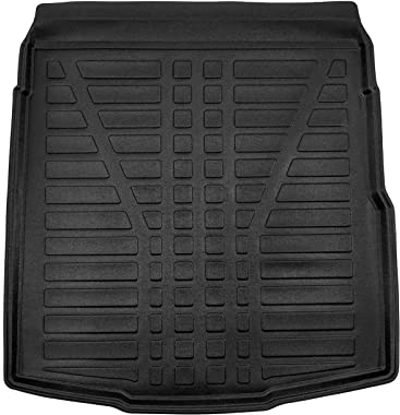 SCOUTT | Kofferraumwanne Laderaumwanne Kompatibel mit Passat B8 Stufenheck ab 2014, mit Hoher Rand, Kofferraum-Schutzmatte, Geriffelt