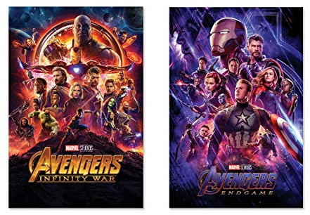 POSTER STOP ONLINE Avengers Infinity War & Endgame – 2-teiliges Marvel Filmposter-Set (Regular Styles) (Größe je 61 x 91 cm)