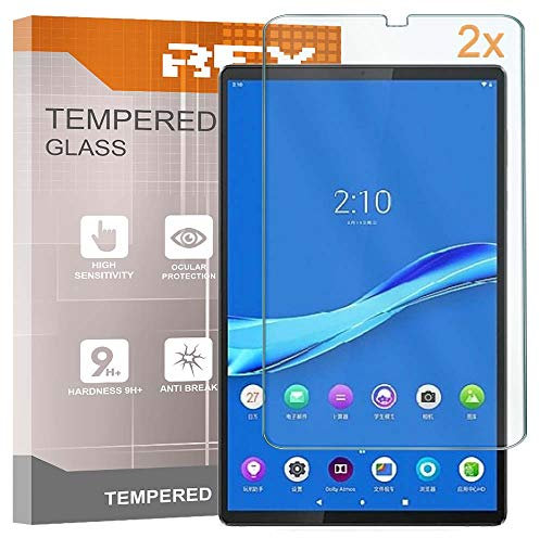 REY Pack 2X Pellicola salvaschermo per Lenovo Smart Tab M10 FHD Plus 10,3 TB-X606FA, Vetro temperato, di qualità Premium