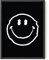 HAUS AND HUES Trippy Poster, schwarzes Smiley-Gesicht, Poster für Zimmer, ästhetische Trippy Black Aesthetic Room Decor Dark Room Decor Aesthetic Grunge,ungerahmt 30.5x40.6 cm (Black Wave Smiley)
