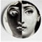 MCWJ Piatto Decorativo di Design Italiano per la Decorazione Domestica Piatto in Ceramica Piatto da Parete Lina Piatto da Parete Lina Cavalieri-PTVX086_6 Pollici (15,5 cm)