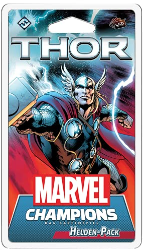 Fantasy Flight Games, Marvel Champions: LCG – Thor, Helden-Erweiterung, Expertenspiel, Kartenspiel, 1-4 Spieler, Ab 14+ Jahren, 60+ Minuten, Deutsch, Mehrfarbig, Bunt