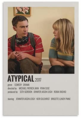 Enartly GemäLde Auf Leinwand Poster mit Keir Gilchrist Jennifer Jason Leigh Nicola Zagame, modernes Familien-Schlafzimmer 30x50cm Kein Rahmen