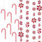 YIEUR 40 Stück Weihnachten Zuckerstangen Süßigkeiten Anhänger Ornament Swirl, Vasenfüller Perlen Schwimmen Kerzen Deko Weihnachtsbaumschmuck Anhänger Acryl Weihnachtsdeko für Christbaumschmuck(Mix)