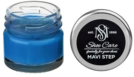 MAVI STEP Baume Rénovateur Multi Oil Balm pour Daim et Nubuck - 122 Bleu Ciel
