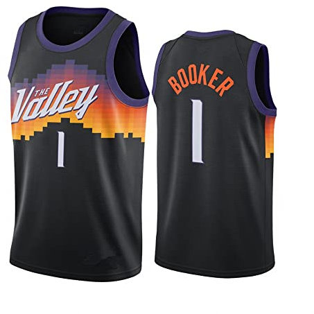 KEPL Short Sleeve Vests Men Casual Basketball Clothing Suns Jersey Men Sports NBA Half Sleeve Casual Basketball Pullover,S