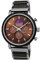 Holzwerk Germany Handgefertigte Designer Herren-Uhr Öko Natur Holz-Uhr Chronograph Armband-Uhr Analog Quarz-Uhr Braun Schwarz Silber mit Mondphase