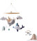 Promise Babe Mobile Baby Meerestiere mit Filzbällen, Babyzimmer Tier Delphine Wale Holz Gehäkelt Mobile Neugeborene Junge Mädchen Wolken Tiere Bettglocke Anhänger Babybett Kinderbett Wickeltisch Deko