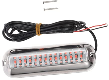 Toddmomy Unterwasserlicht Aquarienlicht Marine-led-licht Unterwasserbeleuchtung Aus Edelstahl Led Zierring Bootslicht Bootslampe Led-yachtlichter Gummi Ablassschraube Rostfreier Stahl