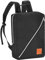 Granori Handgepäck Rucksack 40x30x10 cm - Leichter Flugzeug Bord-/ Kabinengepäck Reiserucksack 12 l | Kabinen Reisetasche Gepäck Maße ideal für Lufthansa Flug (Schwarz)