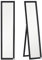 HOMCOM Espejo de Pie Cuerpo Entero Espejo de Pared Rectangular con 2 Formas de Uso Moderno para Pasillo Dormitorio Sala de Estar 37x37x154 cm Negro