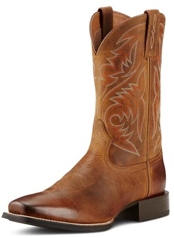 ARIAT Men's Sport Herdsman Cowboy Boot, Burnished Chocolate, 11