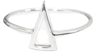 Triangle Ring, Sterling Silver, Spike Ring, Chevron ring, Peak Ring, Delta Ring, Arrow Ring, Arrow Headed Ring, Point Ring, Sharp Ring (Ring size: 8, Gift Wrapping: Free)