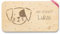 Frühstücksbrettchen Holz Natur - Hund I Tier Motiv I Hunde Kinder Geschenk mit Name - 22x12 - Holz - brett kind personalisierte geschenke hundeliebhaber hundebesitzer tiermotiv brettchen