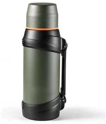 Insulated Water Bottles 304 Stainless Steel Filter Mesh Tea Bottle Water Bottle Outdoor Insulation Pot Hot and Cold Outdoor Sports Kettle (Color : Matte Green, Taille Unique : 2000ml)