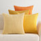 EMEMA Kissenbezug 50x50 cm Kordsamt Kissenbezüge 4er Set Dekokissen Sofakissen Kord Kissenhülle Zierkissenbezug Dekorative Cord Kissen Weiche für Sofa Wohnzimmer Schlafzimmer Orange Serie