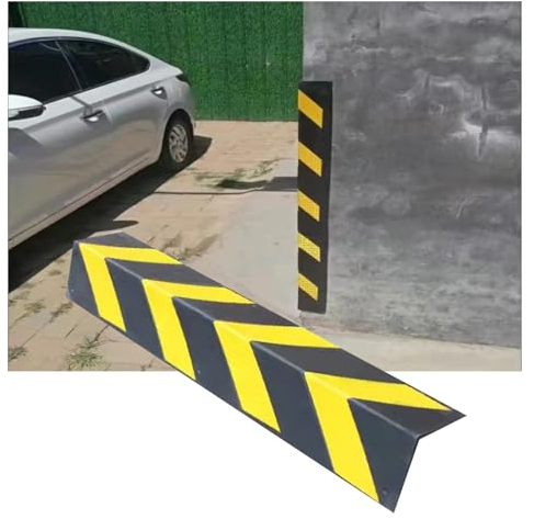 Garagen Wandschutz Kantenschutz for Garagen-Wandecken, 80 X 10 X 0,6 cm, Warnecke Mit Schwarzen Und Gelben Streifen for Das Parken Von Autos, Sicherheitswarn-Stoßstangenschutz (Color : Black+Yellow,