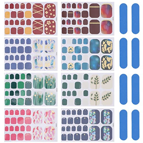 Healvian 2pièces Autocollants De Vernis à Pour Étanches Décalcomanies Autocollantes Pour Manucure Divers Styles Pour Application Facile Et Sécurisée