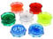 Plastic Herb Grinder 3 Part Magnetic Shark Teeth Assorted Colours, 60mm 3 Piece Herb Grinders, Portable and Pocket Size, Smell Proof Airtight Stash Compartment (2 Part 52MM)