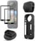 FitStill Protection Accessories Kit Only for Insta 360 X4 Optical Tempered Glass Screen Protector(2 PCS)+Rubber Lens Cap+Silicone Rubber Protective Case+Silicone Support Base Mount Accessory
