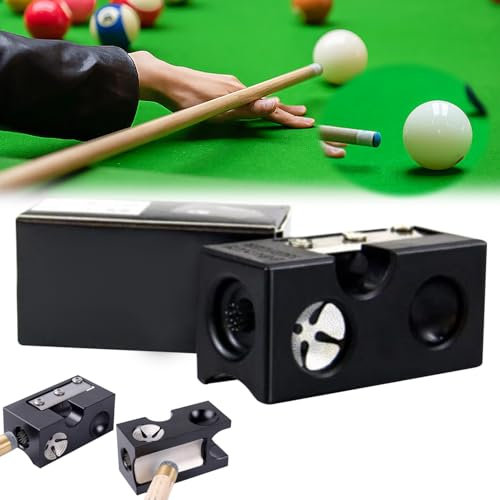 Cllevghy 8 in 1 Pool Queue Tip Shaper, 8 in 1 Billard Queue Spitzen Werkzeug, Billard Zubehör Trimmer Billardqueue-Reparaturwerkzeug für Repair und Formen von Queue-Spitzen(Harzmaterial)