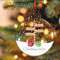 Personalised Christmas Bauble Xmas Tree Decorations Custom Name Acrylic Baubles Christmas Ornaments Gifts For Family Keepsake Presents (Snow Fall)