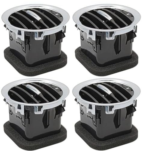 Ventilación de Aire Acondicionado para Opel para Corsa D para Adam 2201099 13417363 13365420 Salida De Aire Acondicionado del Tablero Interior del Automóvil Difusor Aire Acondicionado(4Pcs Full)