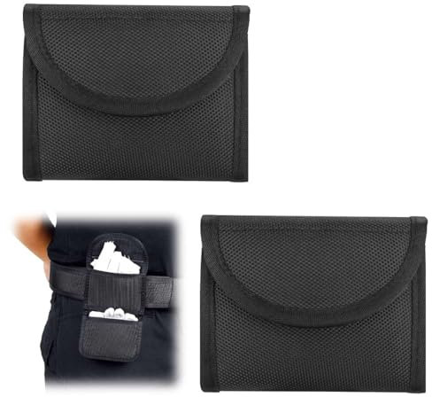 WeddHuis 2 Stück Gürtel Handschuhtasche,Latex Handschuh Einweg Handschuhhalter,Doppelte Handschuhtaschen für 5,7 cm Dienstgürtel