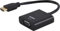 PHILIPS HDMI to VGA Adapter 2 Pack, Male to Female, Compatible for Computer, Desktop, Laptop, PC, Monitor, Projector, HDTV, Chromebook, Roku, VGA Cable Required, Black, SWV3513B/37