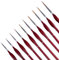 Fine Detail Paint Brushes, 10 PCS Artist Miniature Painting Brush with Triangular Handles Small Flat Paintbrushes for Acrylic Watercolour Oil Warhammer Model Nail Painting