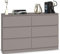Beneli Kommode GLINA 120x30x75 cm | Schubladenkommode mit 6 Schubladen | Stilvolles Sideboard für Wohnzimmer, Schlafzimmer & Flur | Moderner Schrank