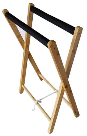 Rastrelliera Racchetta Tennis Supporto per Racchetta Pieghevole in Legno Massello Al 100%, Salvaspazio, Porta Racchetta da Tennis, Supporto per Riporre Attrezzature Sportive in Sala Giochi e Campo di