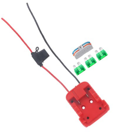 Uonlytech Lithium Battery Adapter Power Connector Diy Adapter Compatible for Milwaukee Tools Battery Dock Connector for Diy Power Projects