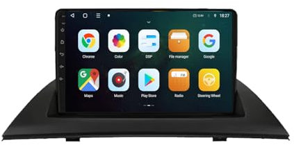 Android 13 Car Stereo para BMW X3 Series E81 E82 E87 E88 AT 2004-2012 9 Pulgadas Autoradio con WiFi 4G Pantalla táctil de Navegación GPS AHD RDS FM Am BT DSP SWC DVR USB Mirror Link(8+256G)