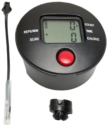 Geavonyg Präziser Fitness Adapter für Heimtrainer mit geringem Stromverbrauch, Fitness Fahrrad Anzeige, Messgerät, Trainingsfortschrittsüberwachung