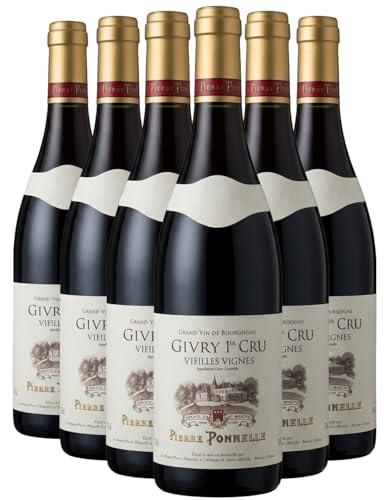 Givry 1er Cru Vieilles Vignes - Rouge 2023 - Pierre Ponnelle - Grand Vin Rouge de Bourgogne (6x75cl)