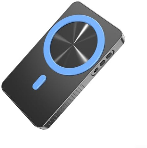 Aetluxery 3.94 HD Magnetic Wireless Selfie Monitor Screen 2500mAh Battery Pack 30m Range for iPhone for Android Vlogging Live Black