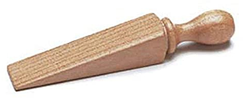 Merriway BH05702 (3 Pcs) Wooden Door Wedge Stoppers, 140mm (5.1/2 inch) - Pack of 3 Pieces