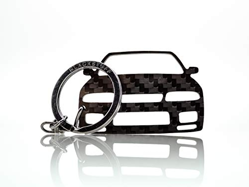 BlackStuff Porte-Clés En Fibre De Carbone Compatible Avec Skyline R33 GT-R Voiture