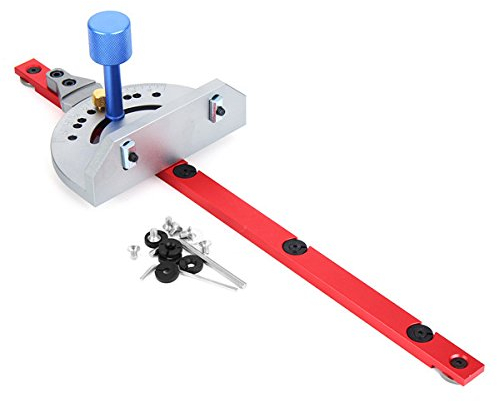EsportsMJJ Indicador De Inglete Rojo Sierra De Mesa Fresadora De Inglete Calibre De Corte Herramienta De Carpintería Para Sierra De Cinta