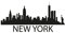 Plott Aufkleber New York Silouhette Sticker Tuning Autoaufkleber NEU