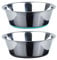 PEGGY11 Tiefer Hundenapf aus Edelstahl mit rutschfestem Silikon, 2er Pack, 1,92L, Futternapf und Trinknapf für Grosse, mittelgroße und kleine Hunde,Dog Bowl