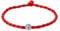 fatteryu Kabbale Bracelet corde rouge porte-bonheur bouddhiste tibétain