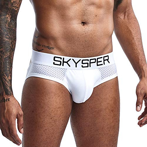 SKYSPER Men's Jock Strap Athletic Supporter Sports Jockstraps Underwear with Leg Strap